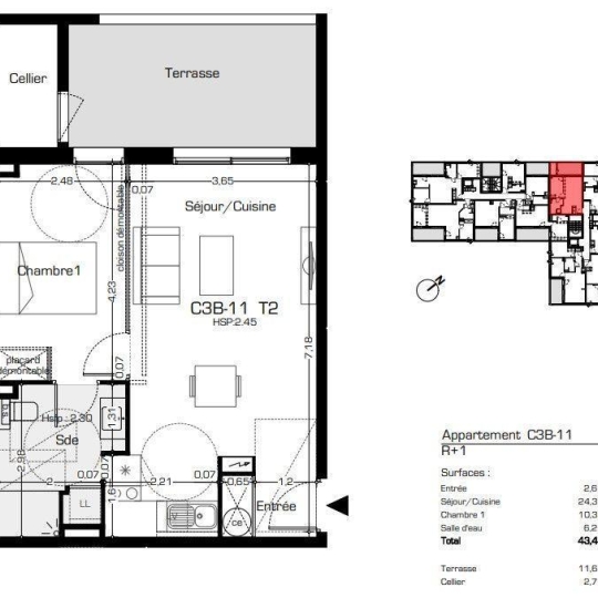 Annonces COLOMBIERS : Appartement | BEZIERS (34500) | 43.00m2 | 159 900 € 