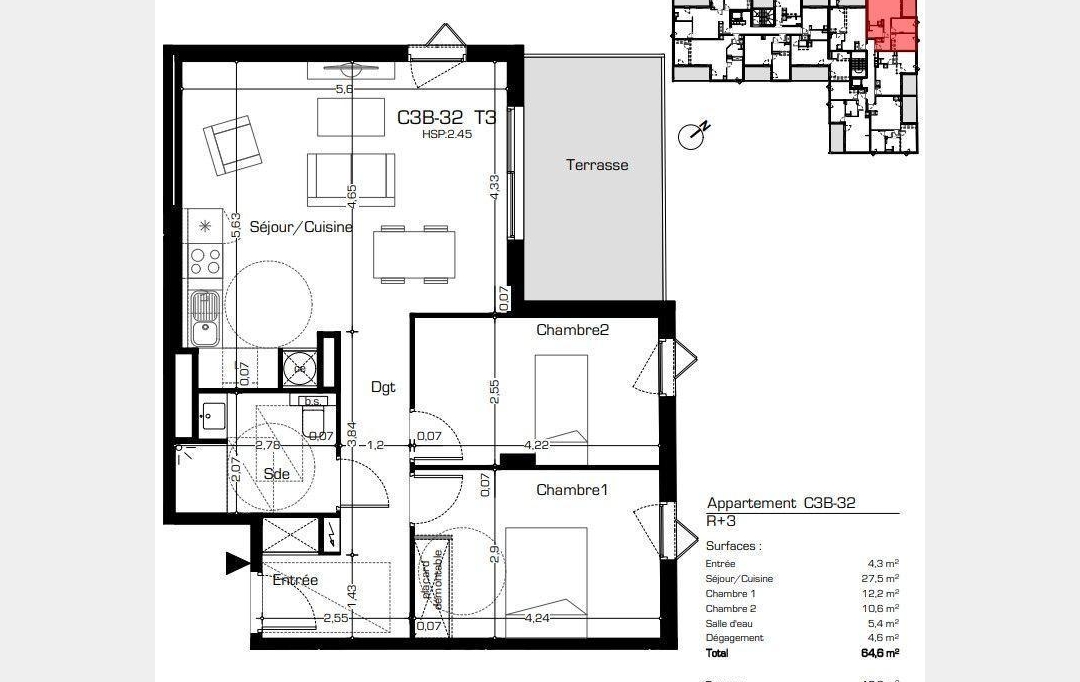Annonces COLOMBIERS : Apartment | BEZIERS (34500) | 65 m2 | 238 800 € 