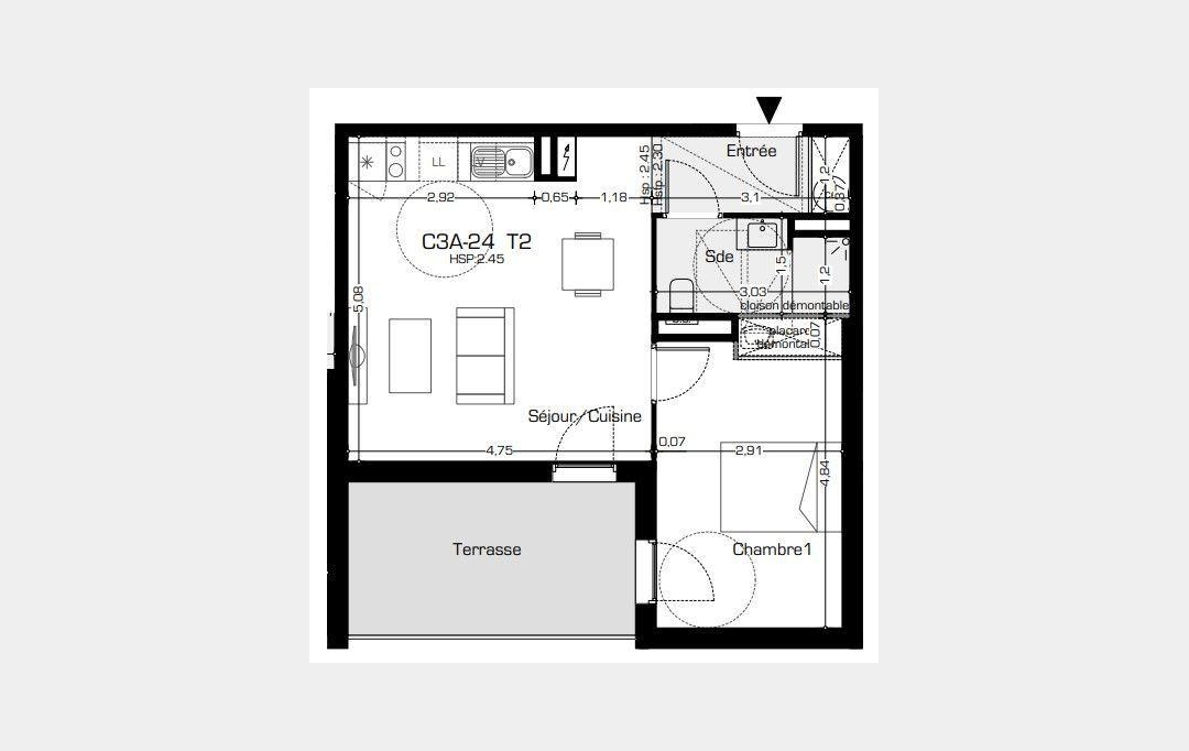 Annonces COLOMBIERS : Appartement | BEZIERS (34500) | 45 m2 | 164 200 € 