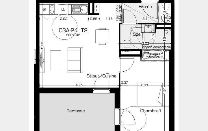  Annonces COLOMBIERS Appartement | BEZIERS (34500) | 45 m2 | 164 200 € 